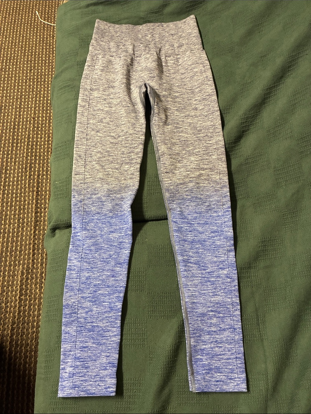 Women's Ombre Heathered Leggings - Blue/Gray